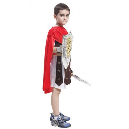 Roman Warrior Gladiator Fighter Costume For Kids