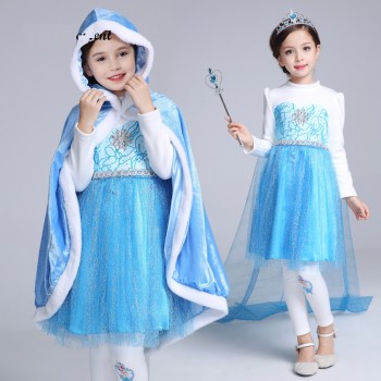 Amazon.com: Aoiviss Princess Elsa Dress for Girls Purple Frozen Dress Up  for Halloween Carnival Snow Party Cosplay Fancy Pageant Costume (Purple  (With Accessories), 3T/100) : Clothing, Shoes & Jewelry